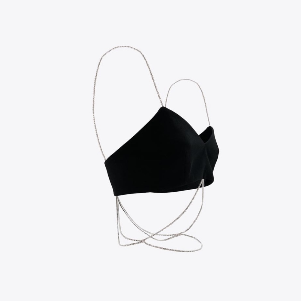 ZARA BNWT Jewel Crop Top - Picture 5 of 7